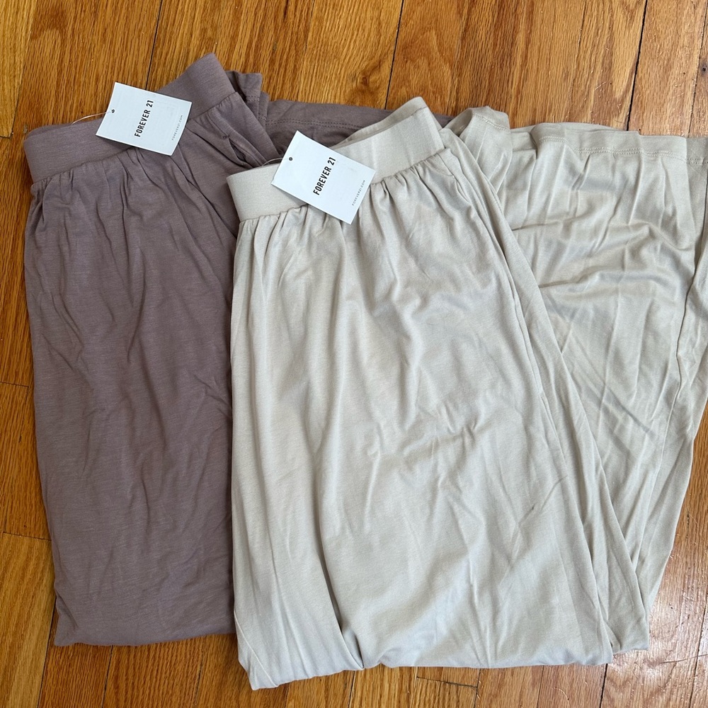 NWT Forever 21 wide leg pant set